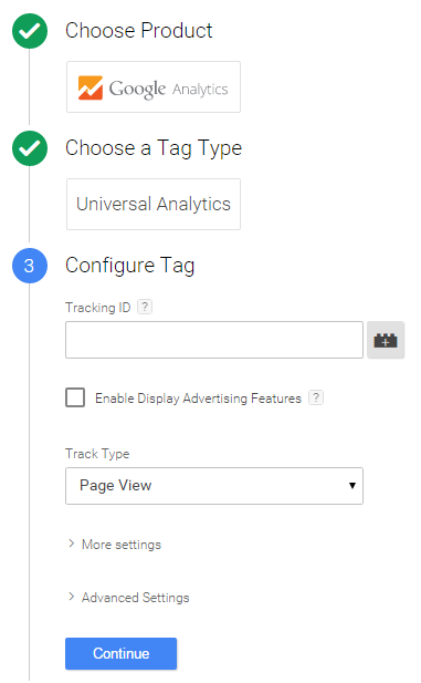 analytics tag in google tag manager