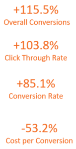 Veritas Business Law paid media case study metrics